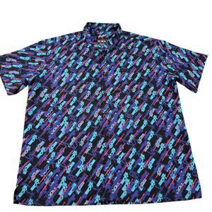 Retro Rifle The Livery Gun Men's Button Down Shirt Short Sleeve 3XL